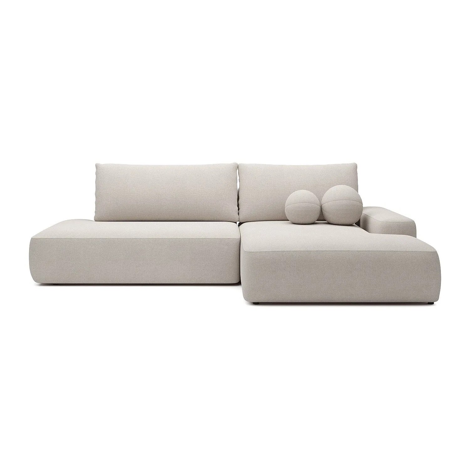 Vente-unique Schlafsofa Daviso Beige 276 cm