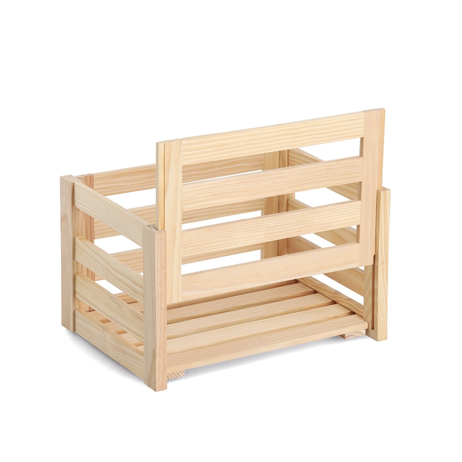 Zeller Aufbewahrungskiste aus Kiefernholz, 30x40x24 cm, natur, für Ordnung im Haus.