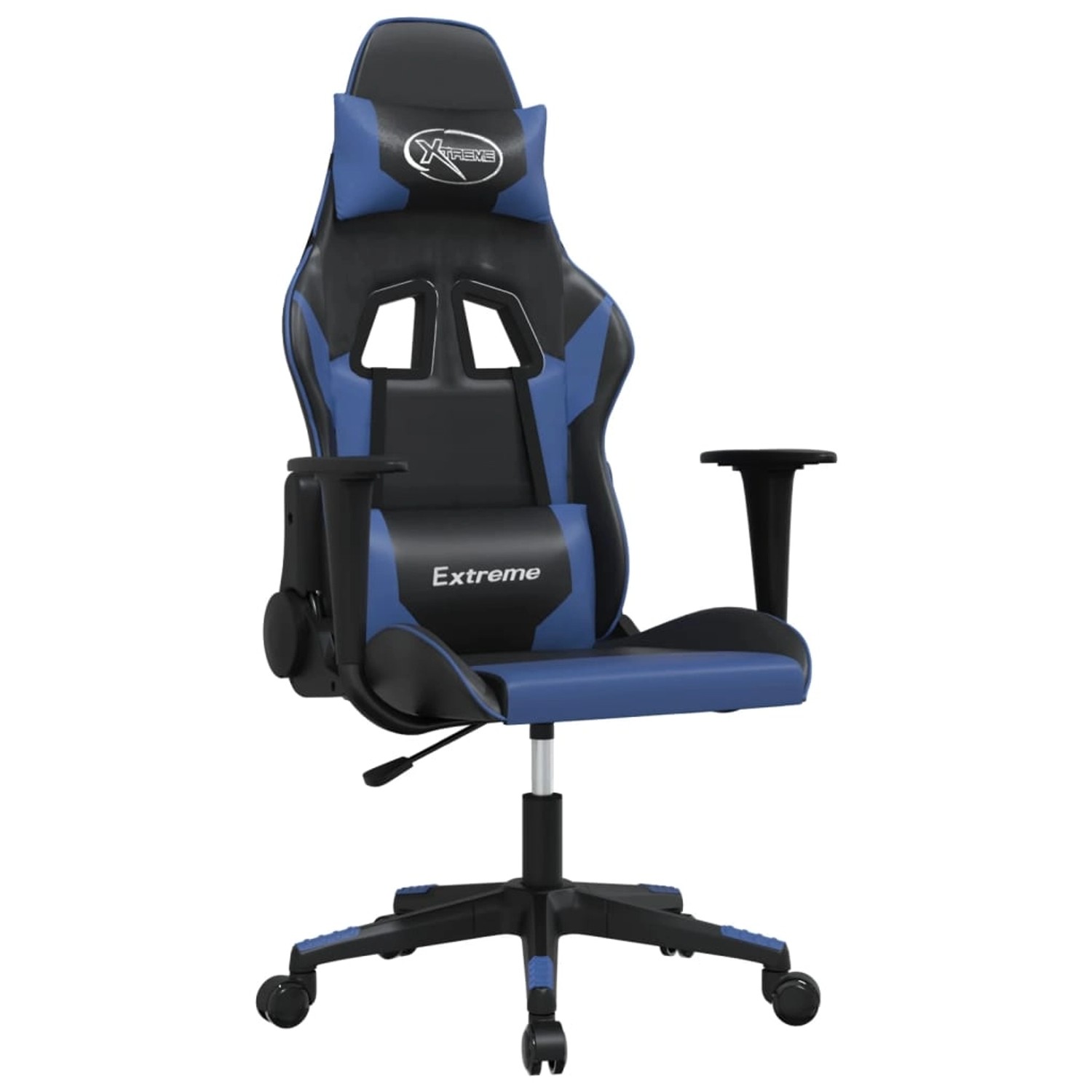 vidaXL Gaming-Stuhl Schwarz und Blau Kunstleder Modell 9 günstig online kaufen