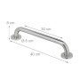 Relaxdays 2er Set Haltegriffe Edelstahl Silber 200 kg 6 cm x 40 cm x 8 cm_4