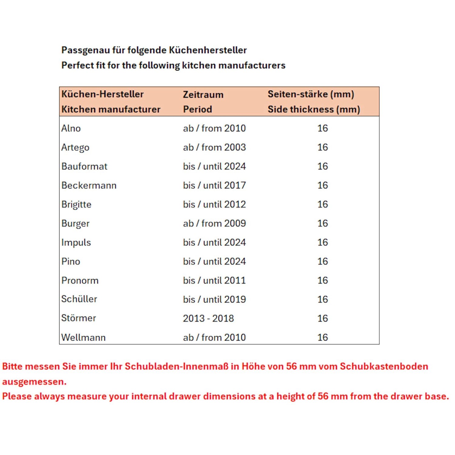 SOTECH Orga-Box-1 Bambus Besteckeinsatz 6 Fächer Für Blum Tandembox Antaro Schubladen 419 x 473 x 56 mm Besteckkasten_5