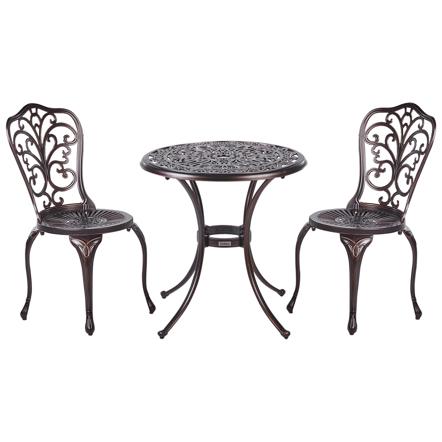Beliani Bistro Set TRIORA/ANDALO Braun