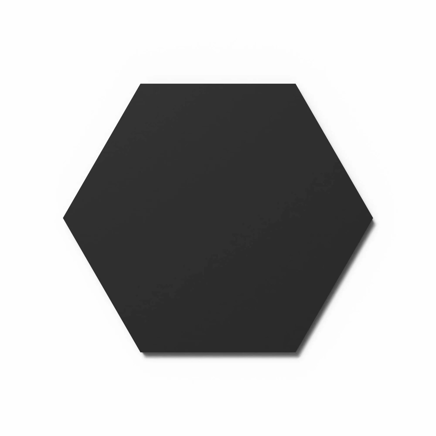 Designpaneel Hexagon Lino Nero Clear MDF  Schwarz 50 cm x 50 cm 3 Stück