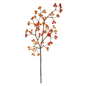 Deko-Beerenzweig von Boltze, 50 cm, orange, für lebendige Deko-Arrangements.