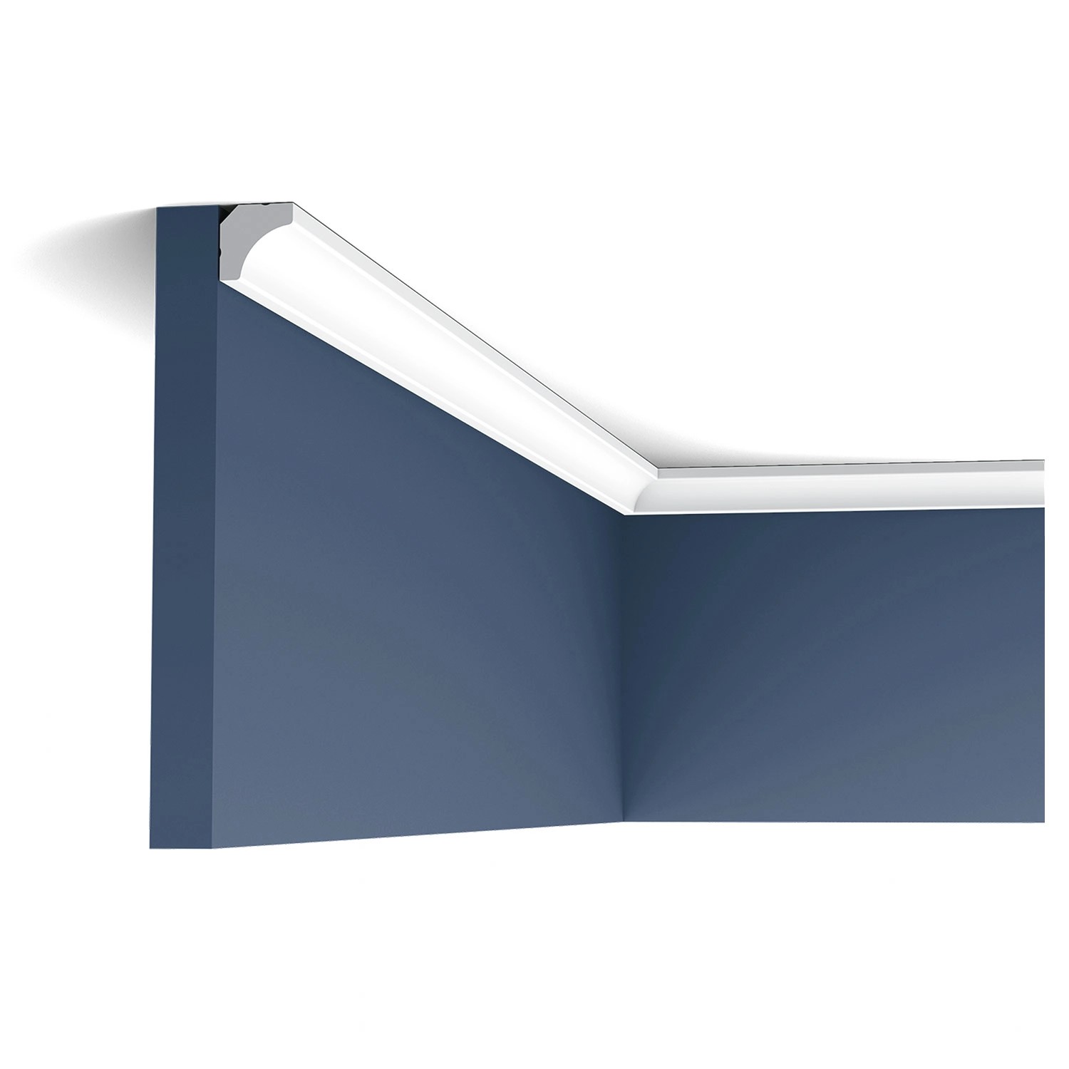 ORAC DECOR C250 LUXXUS Decken Eckleiste Stuckleiste Stuck Dekor Zierprofil 2 m 200 cm x 1,6 cm x 1,6 cm Weiß