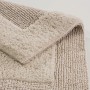 Beiger Schöner Wohnen Badteppich Bahamas mit Bordüre, 67x110 cm, Baumwolle, weich und saugfähig.