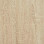 Detailaufnahme: Holzwerkstoff in Sonoma-Optik für Bad-Hochschrank.