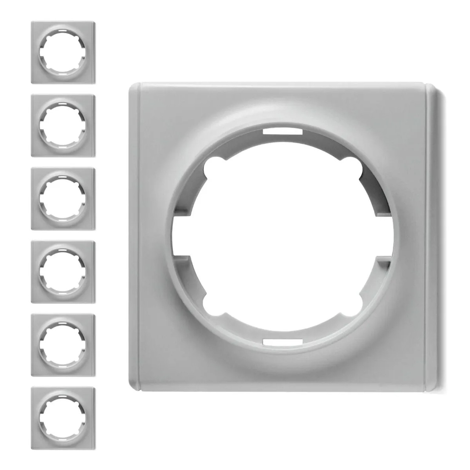 OneKeyElectro 7x Florence Abdeckrahmen Set Grau