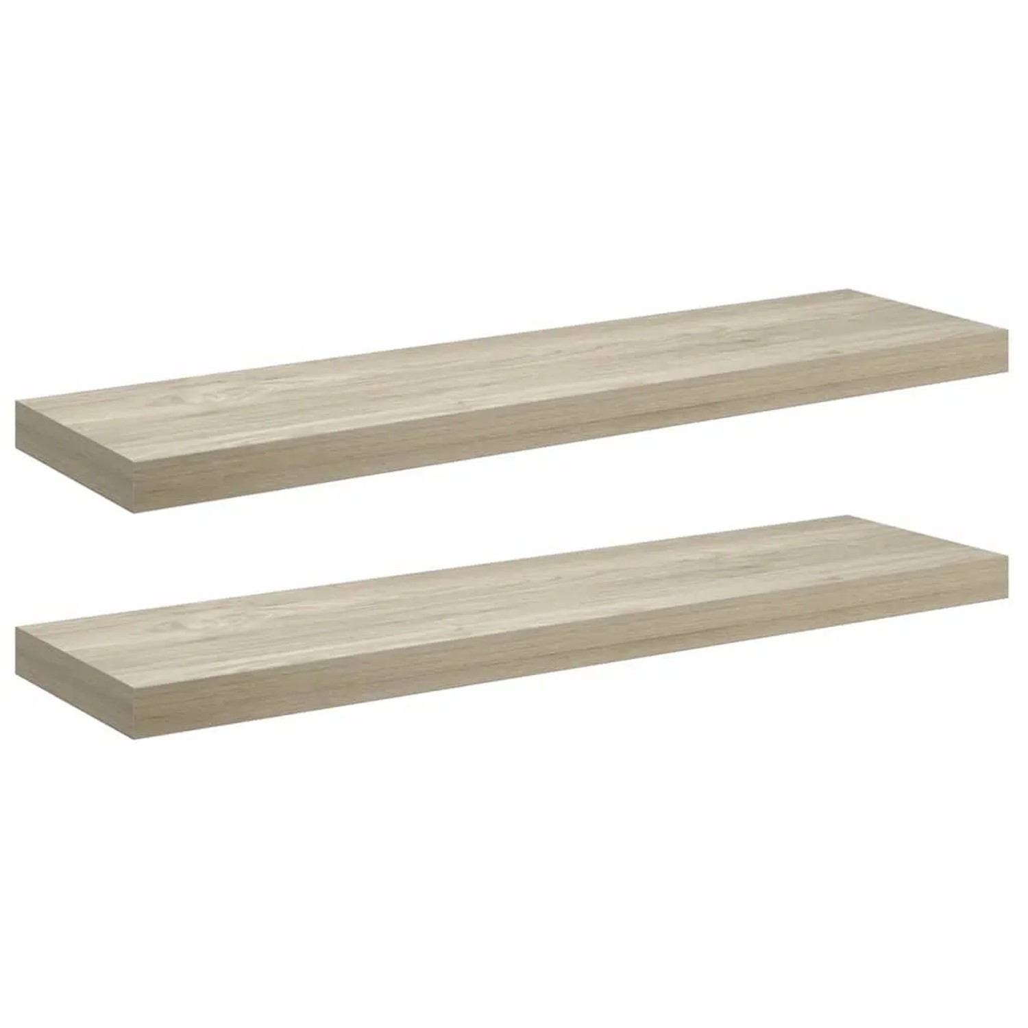vidaXL Schweberegale 2 Stk Eichen-Optik 90x23,5x3,8 cm MDF 323881