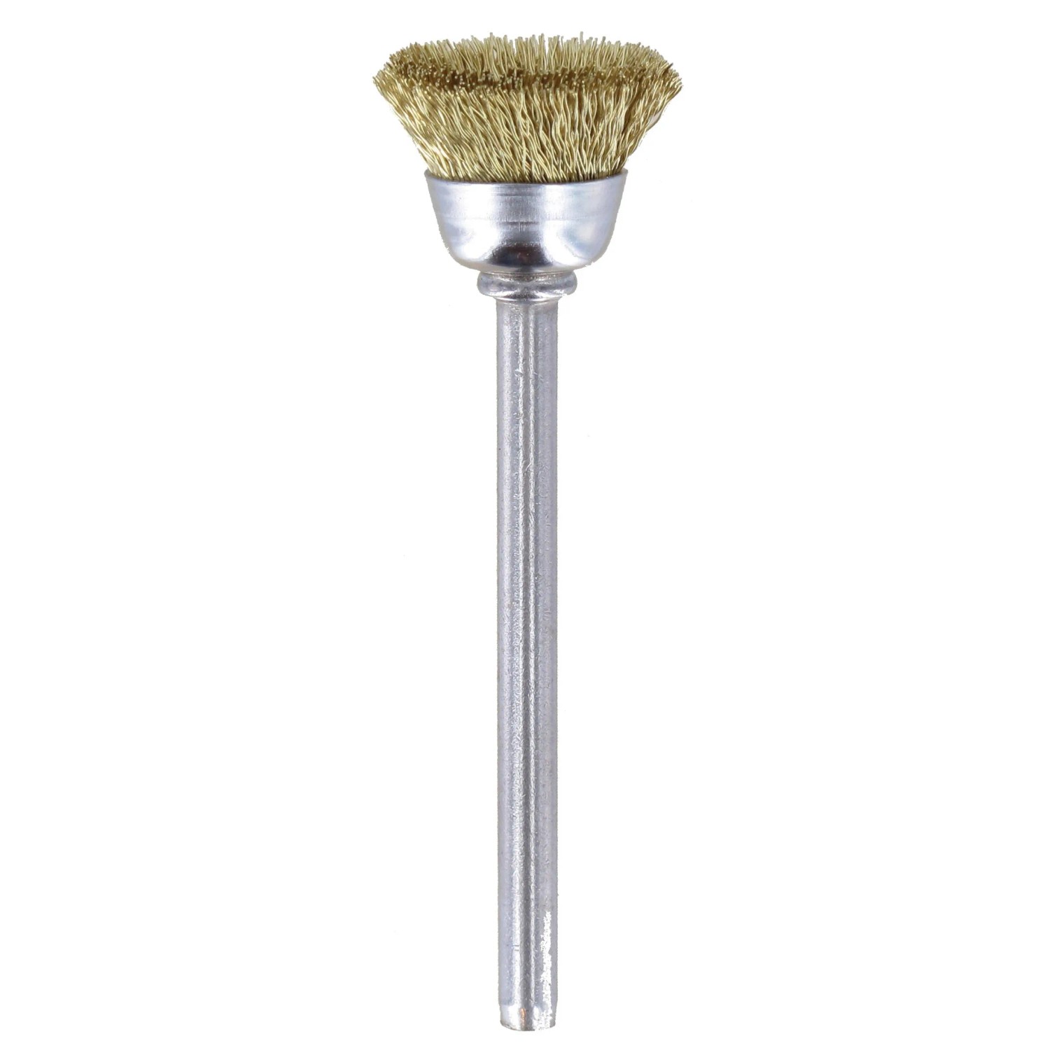 Dremel Messingbürste 536, 13 mm für Miniaturwerkzeuge. Ideal für schonendes Reinigen von Metallen.