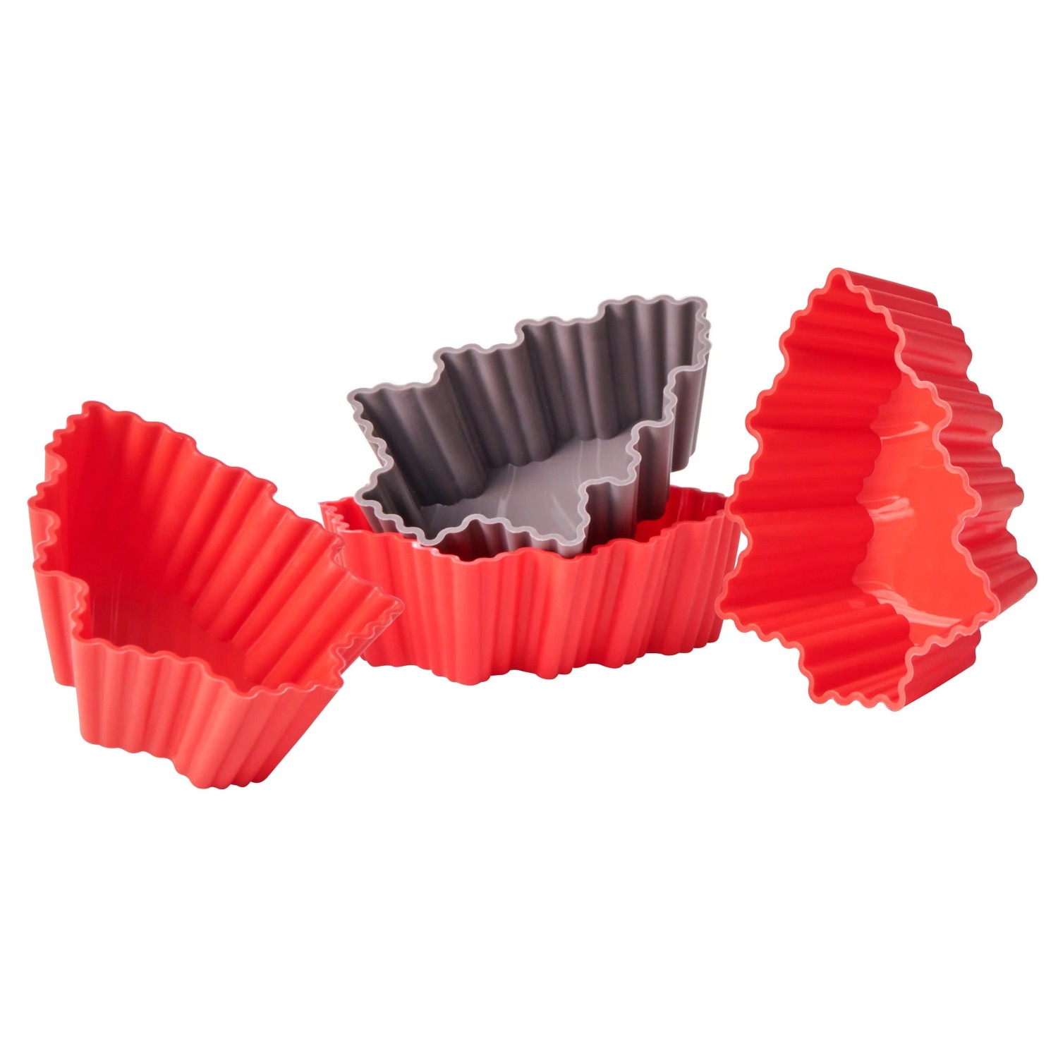 Modern Living Cupcakeset Christmas Fable Rot/Grau, 4-teilig