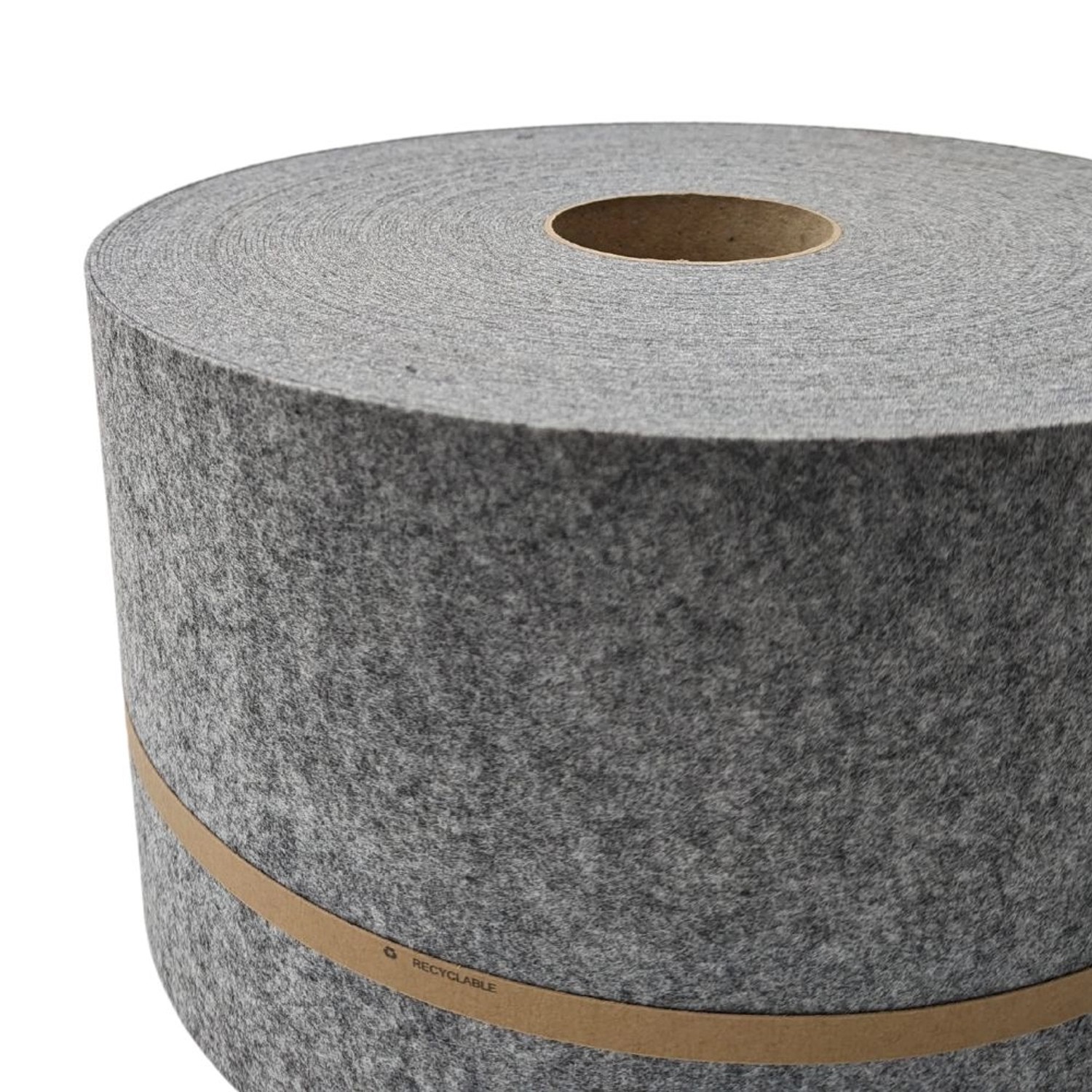 Rolle zaunzu Sichtschutz Design Vlies Hellgrau, 26m für Doppelstabmattenzaun.