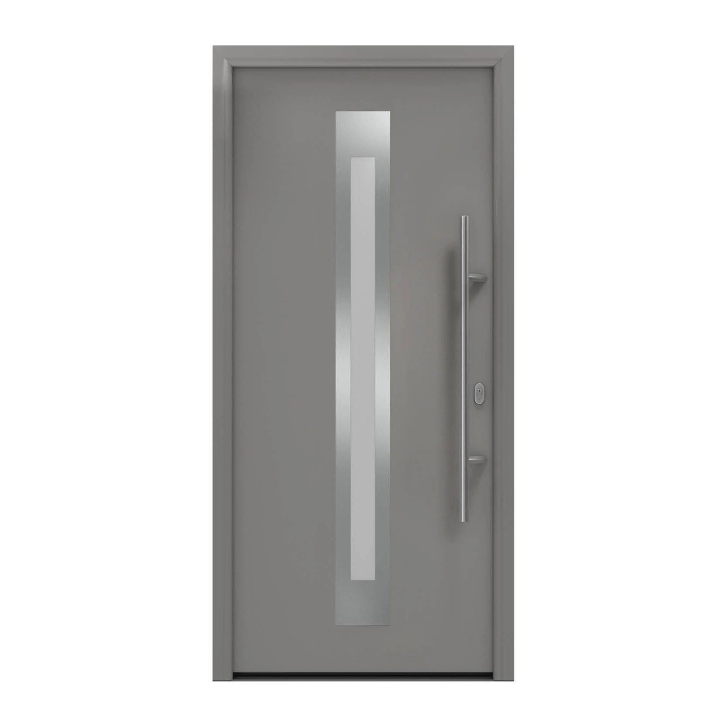 EcoStar Haustür Isopro IP 770S Graualuminium 110 cm x 210 cm DIN R günstig online kaufen