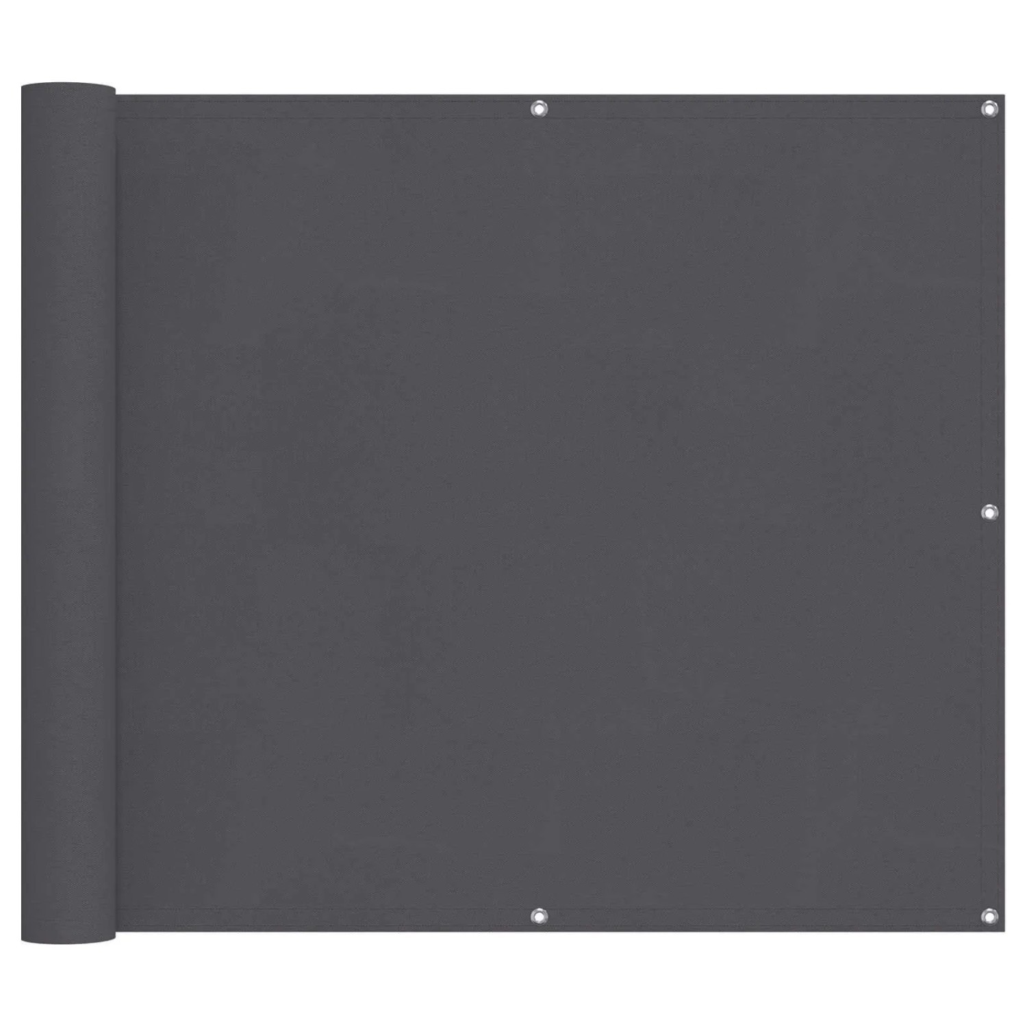 vidaXL Balkonsichtschutz Anthrazit 100 x 400 cm Oxford-Stoff 42030584