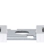 Detailaufnahme der Halterung für Paulmann LED-Einbaupanel Cover-it Chrom.