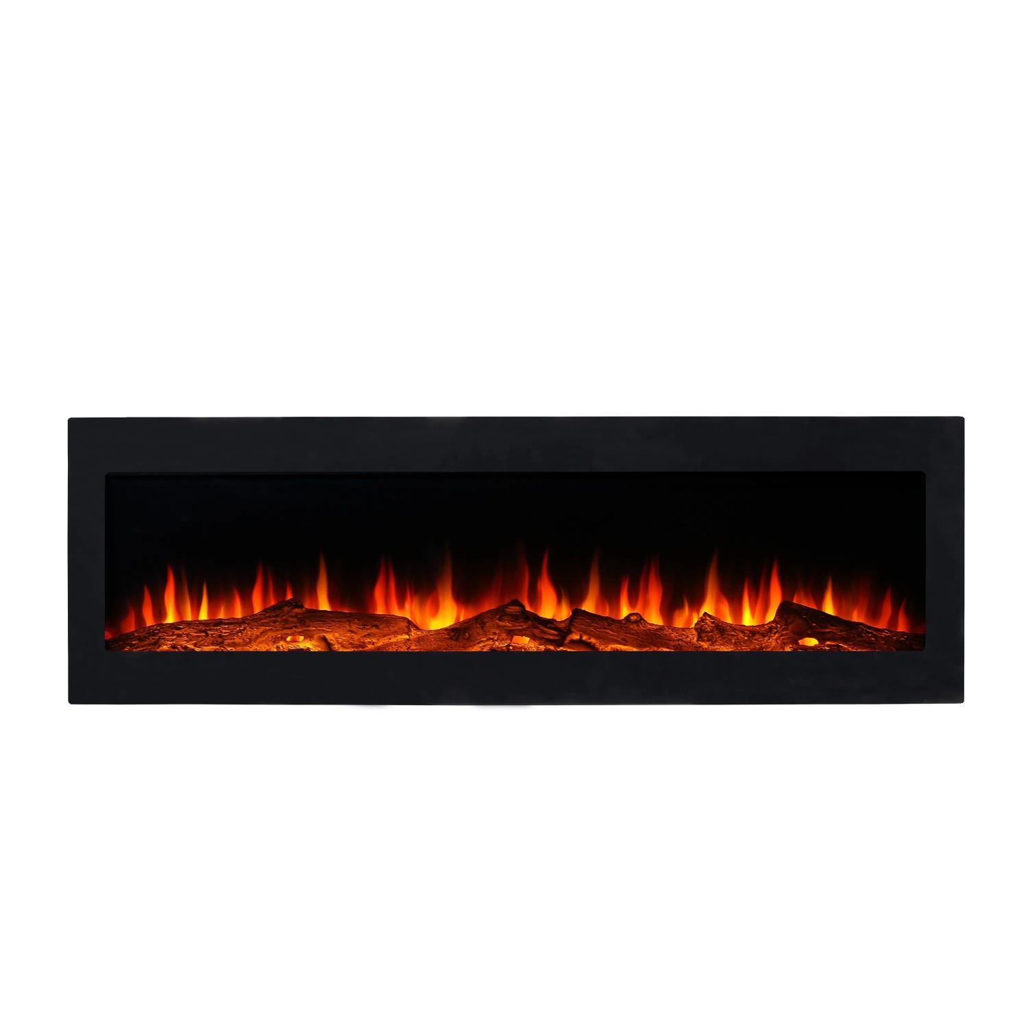 El Fuego Elektrokamin Cortina 110cm, LED-Flammeneffekt in 3 Farben, 2 Heizstufen, Timer, Überhitzungsschutz