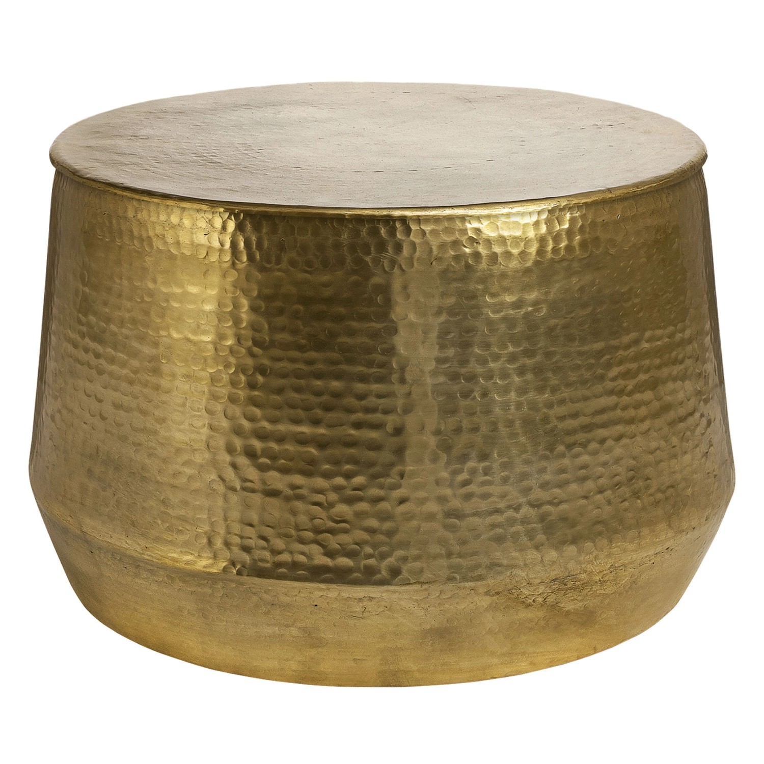 Womo-Design Couchtisch Rund 57,5x35cm Gold Handgefertigt aus Aluminium günstig online kaufen
