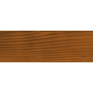 Holz mit Osmo Holzschutz Öl-Lasur Nussbaum behandelt.