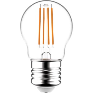 E27 LED-Filament Leuchtmittel Globe G45, 4,5W, warmweiß, dimmbar.