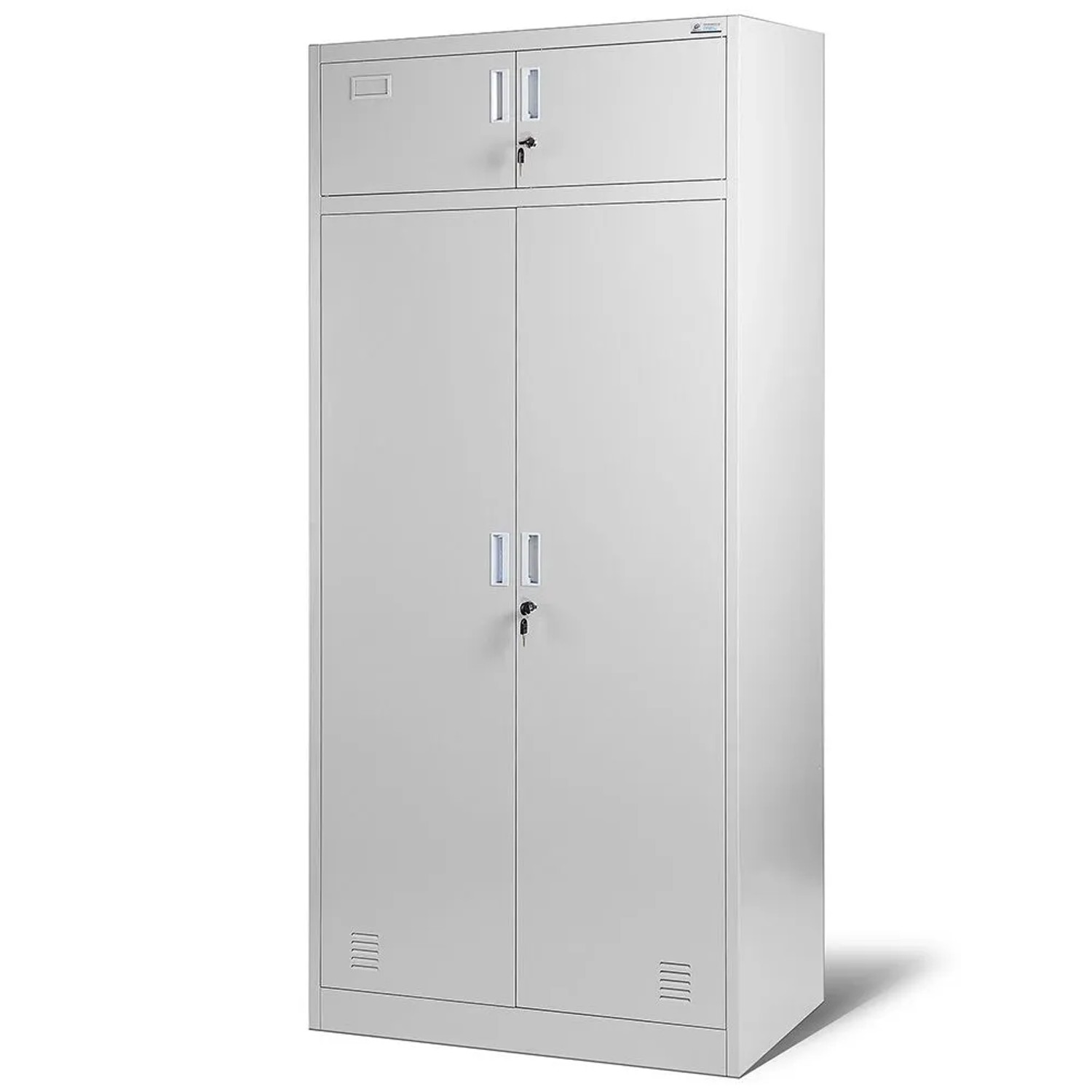 Jan Nowak Mehrzweckschrank Spind BORYS 185 x 90 x 50 cm Grau
