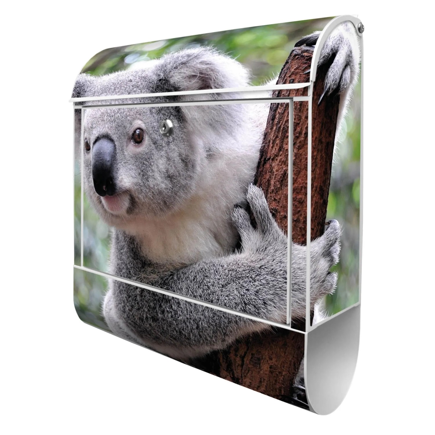 Banjado Design Briefkasten Weiß Pulverbeschichtet 39x47x14cm 2 Schlüssel Mi günstig online kaufen