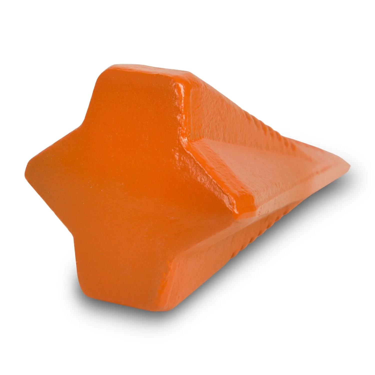 EBERTH Spaltkeil, orange, aus Stahl, für Holzspalter. Zubehör für Kamine & Öfen.