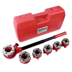 TRUTZHOLM Gewindeschneidkluppensatz  9 Teile Satz Für Rohre Von 1/4" Bis 1 1/4"