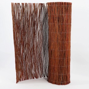 Aquagart Weidenmatte, 120cm hoch, 10m lang. Sichtschutz aus Naturweide für Garten und Balkon.