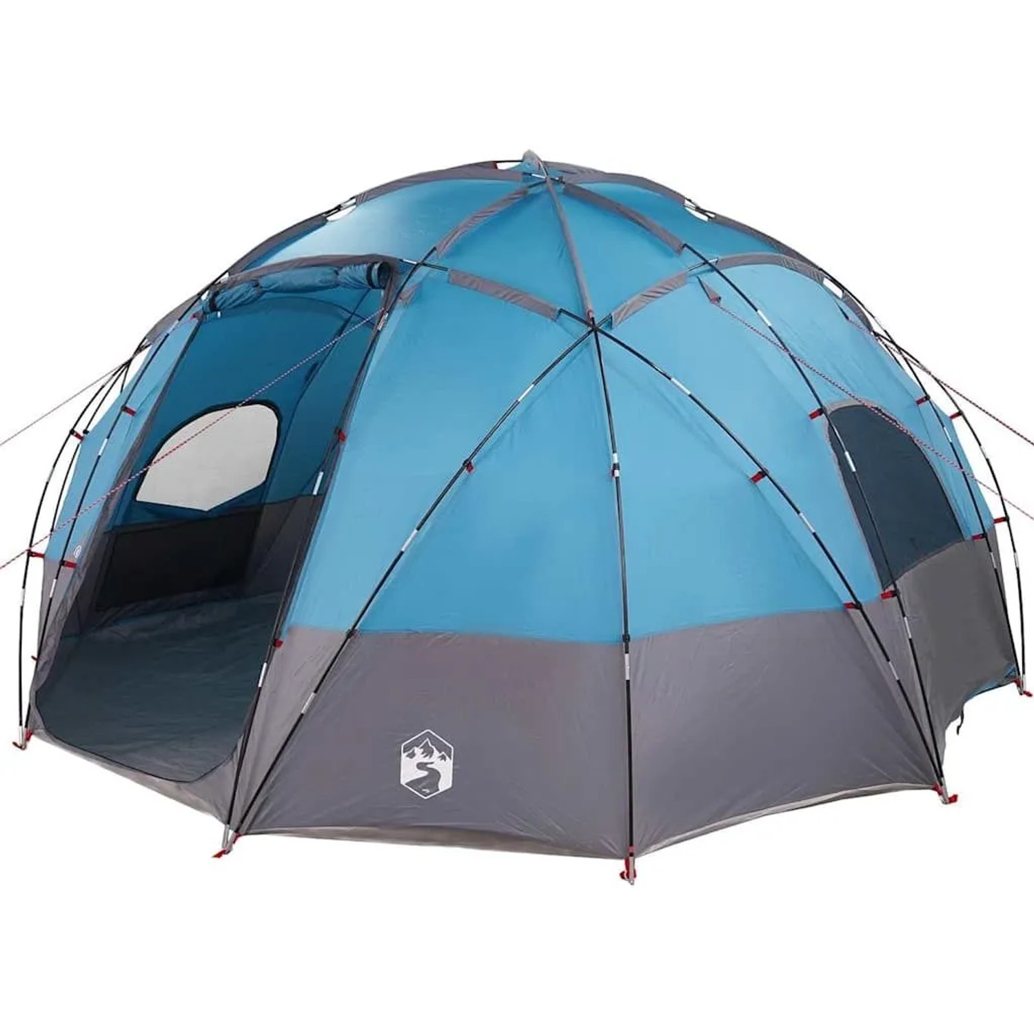 vidaXL Campingzelt mit Dach Blau 475 x 475 x 235 cm Polyester 42000994 günstig online kaufen