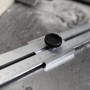 Bauheld Streichmaß aus Metall, 200 mm, mit Feststellschraube und gravierter Messskala.