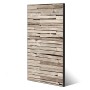 Banjado Magnettafel 37x78cm mit Steinplatten-Motiv. Magnetwand aus Metall, inkl. 4 Magnete.