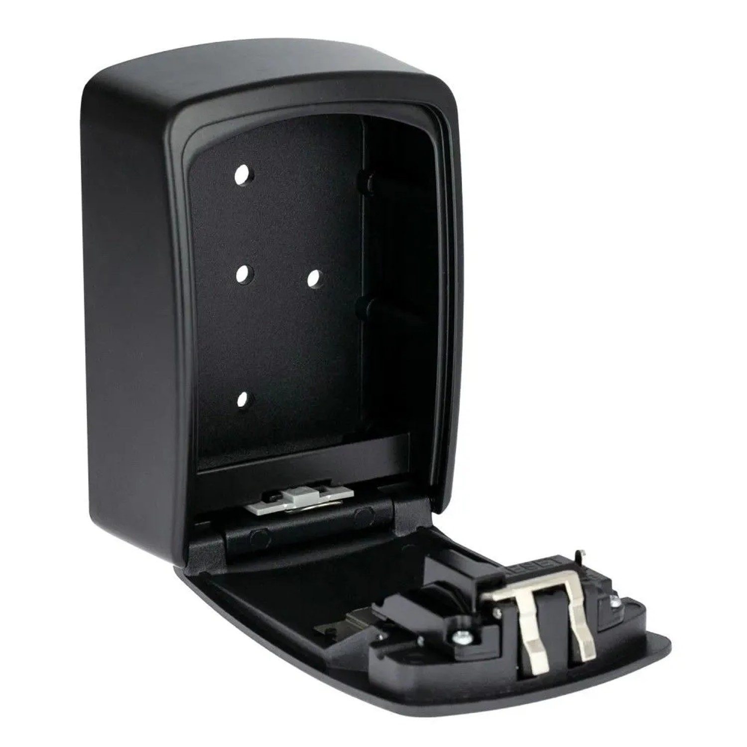 HMF 328-02 Schlüsseltresor 4-Stelligem Zahlencode Schlüsselbox 14 x 10 x 5 cm Schwarz