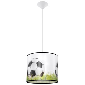 Sollux Lighting Hängeleuchte FootBall C 30 mit Fußballmotiv für Kinderzimmer.