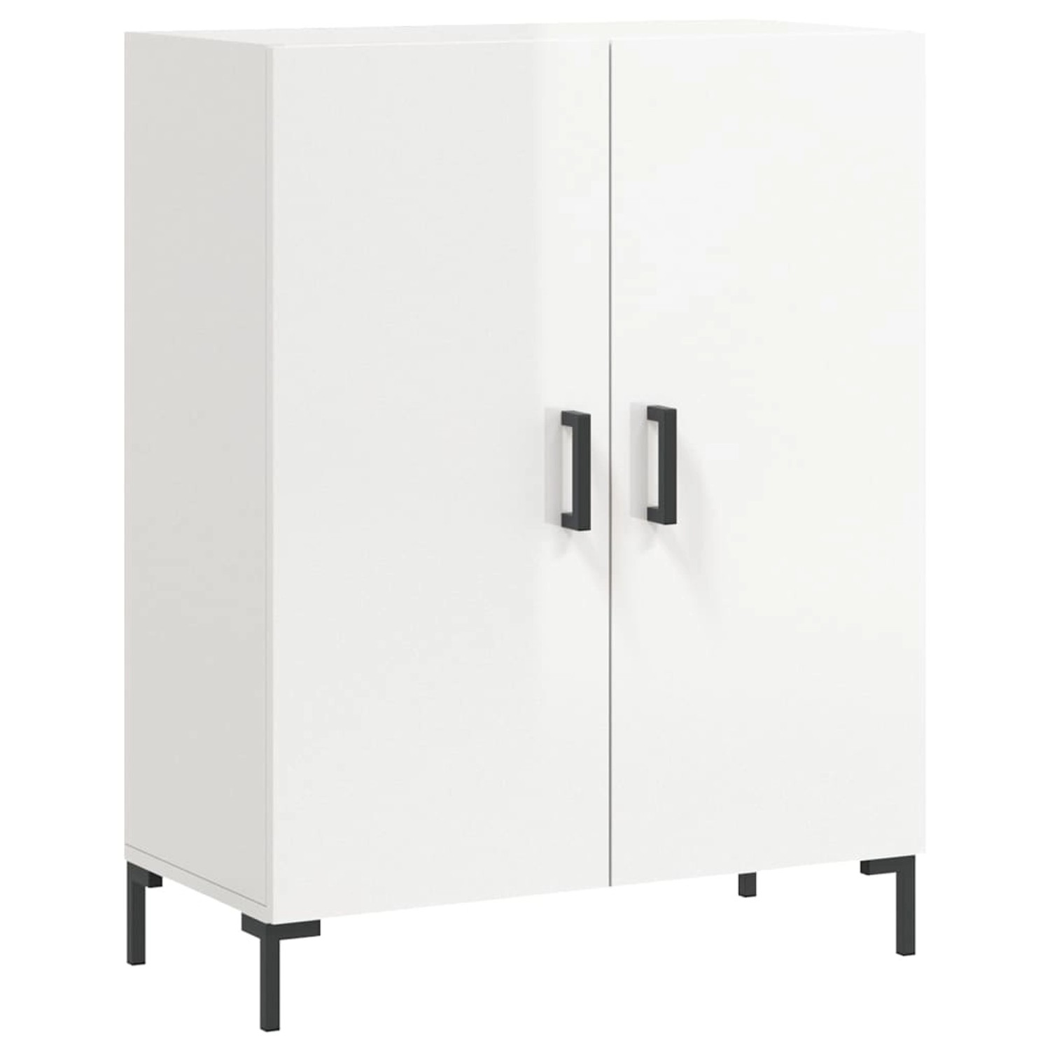 vidaXL Sideboard Hochglanz-Weiß 69,5x34x90 cm Holzwerkstoff 827726 günstig online kaufen