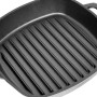 El Fuego Bratpfanne aus Gusseisen mit Grillstreifen und zwei Griffen.