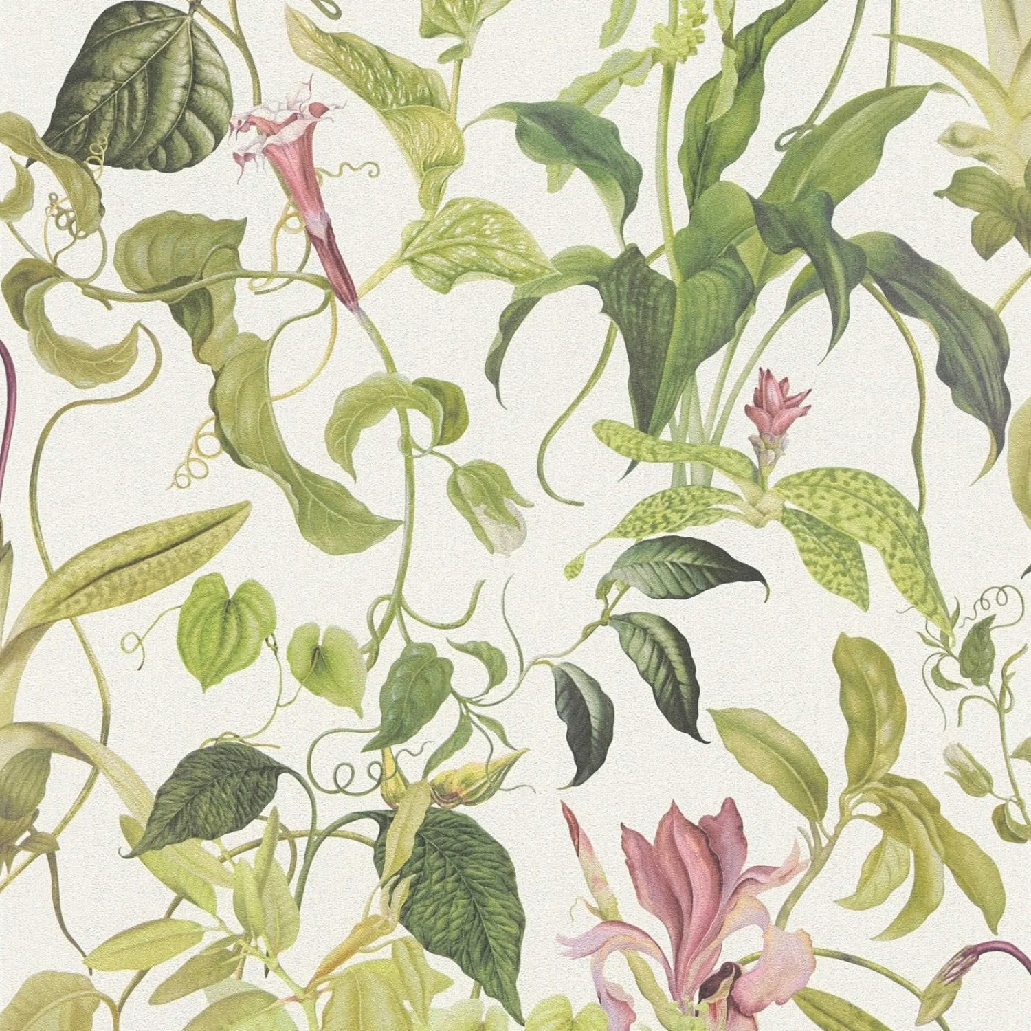 Tadessi Tapete Floral M1-No.668 Vliestapete in Weiß