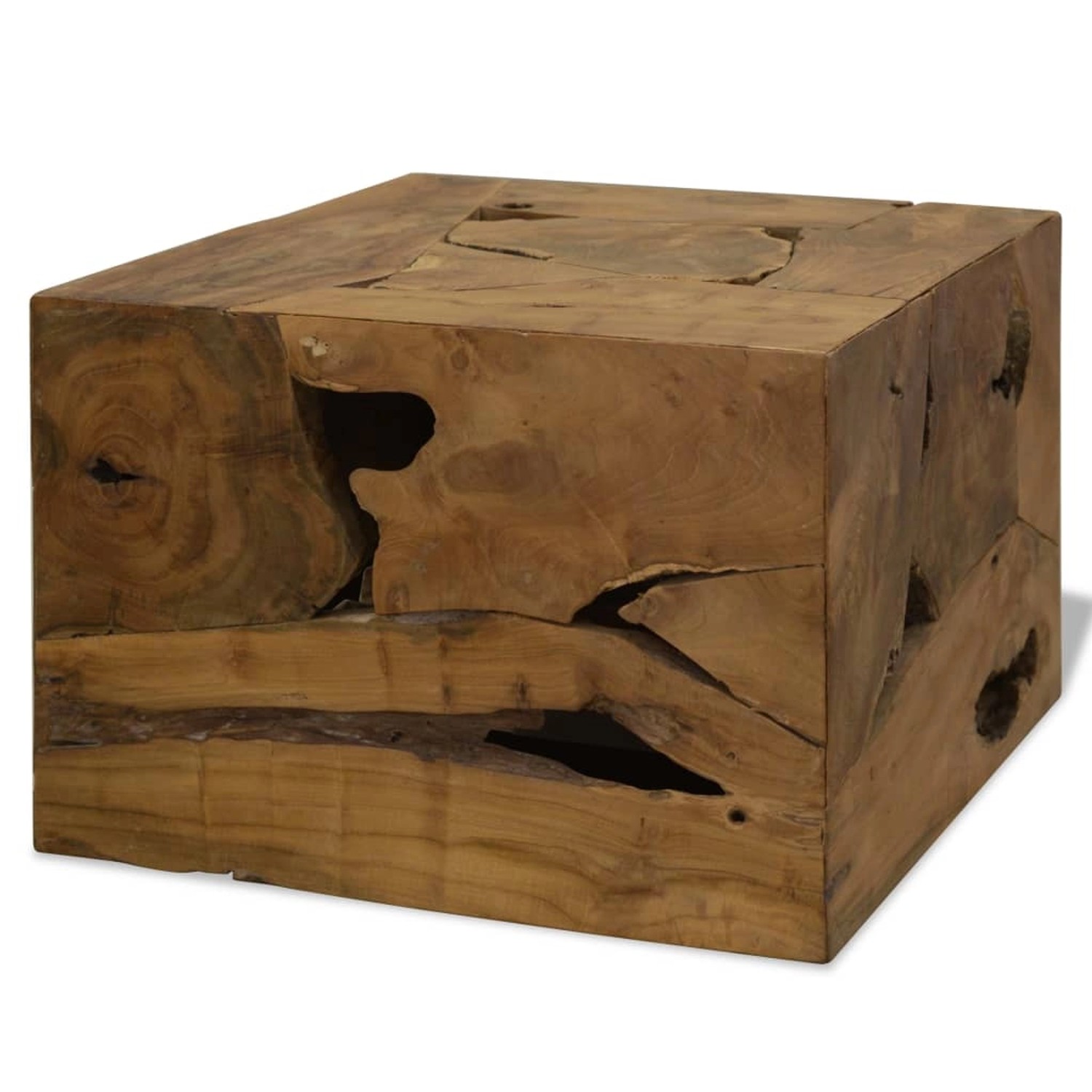 vidaXL Couchtisch 50x50x35 cm Teakholz Braun 244557