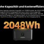 Growatt NOAH 2000 Solarspeicher mit Mikrowechselrichter für Balkonkraftwerke.