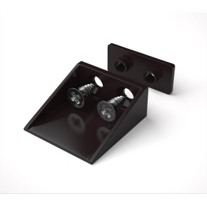 Bauheld Rollladen Anschlagwinkel 40mm Braun 8 Stück