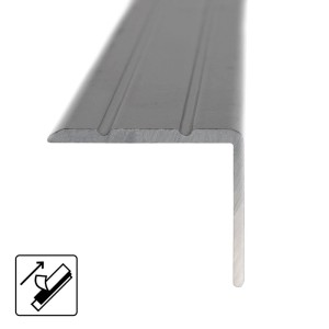 Schwarzes, selbstklebendes KARAT Winkelprofil für Kanten, 2,45x2x100 cm.