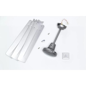 Westinghouse Deckenventilator Industrial 142 cm Silber mit Wandschalter, Einzelteile