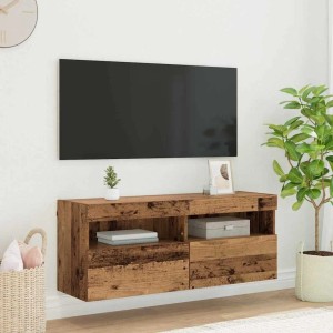 vidaXL TV-Wandregal Altholz 100 x 30 x 40 cm Holzwerkstoff 882983