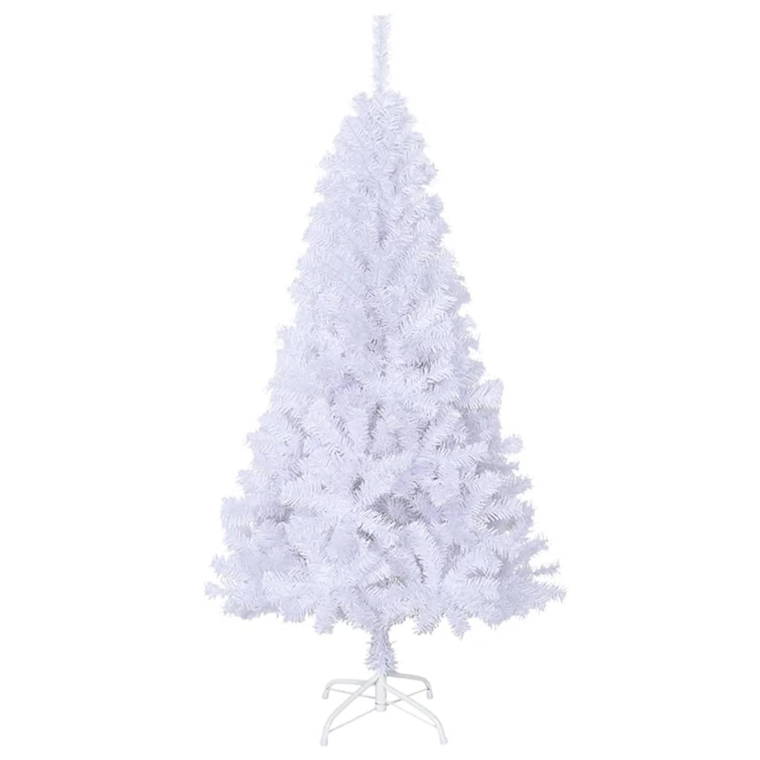 vidaXL Künstlicher Weihnachtsbaum mit Dicken Zweigen Weiß 120 cm PVC
