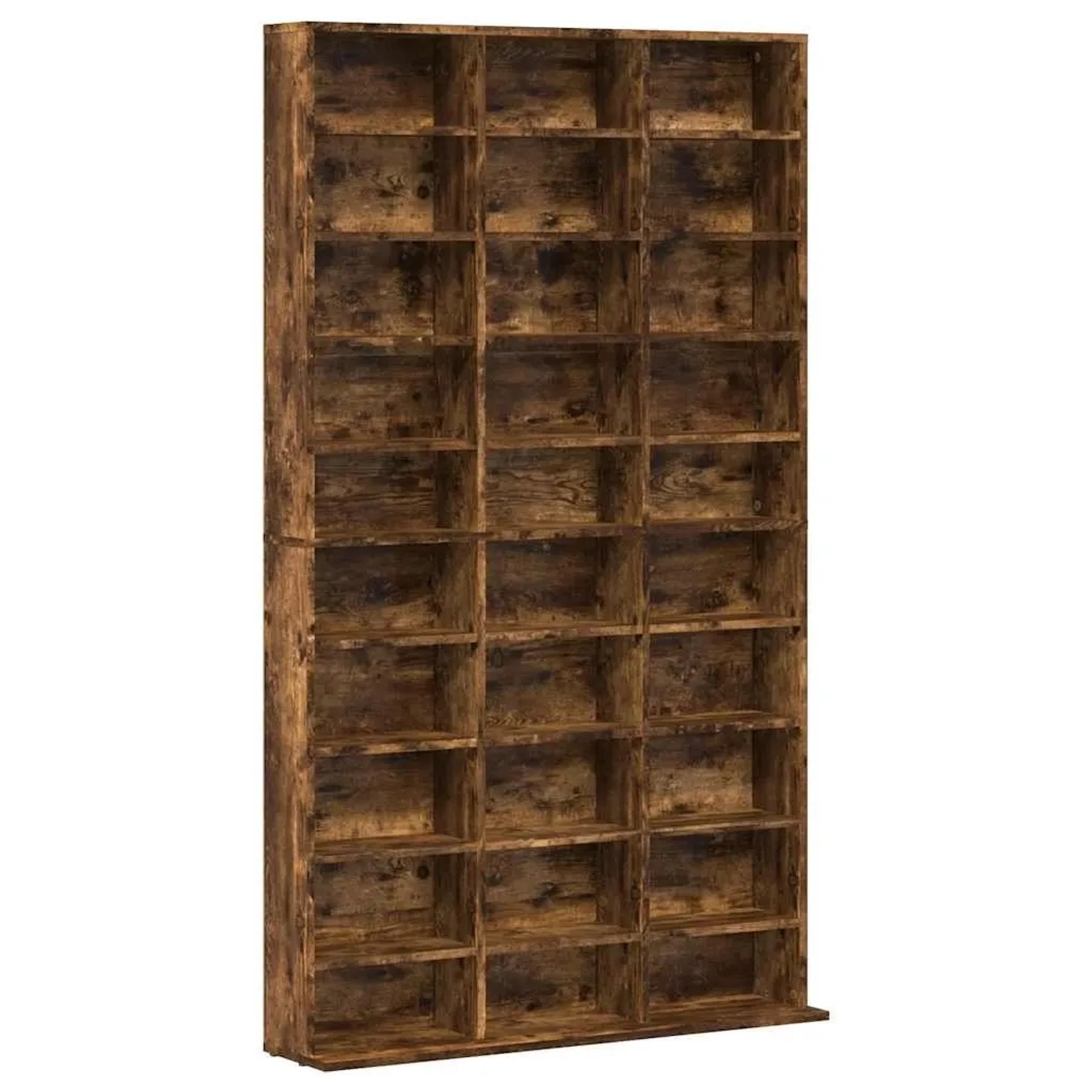 vidaXL CD-Regal Räuchereiche 102x23x177,5 cm Holzwerkstoff 815090
