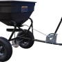 Texas Universal Streuwagen Anhänger mit 60L Fassungsvermögen für Rasentraktoren.