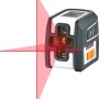 Laserliner Kreuzlinienlaser X projiziert rote Laserlinien für präzises Ausrichten.