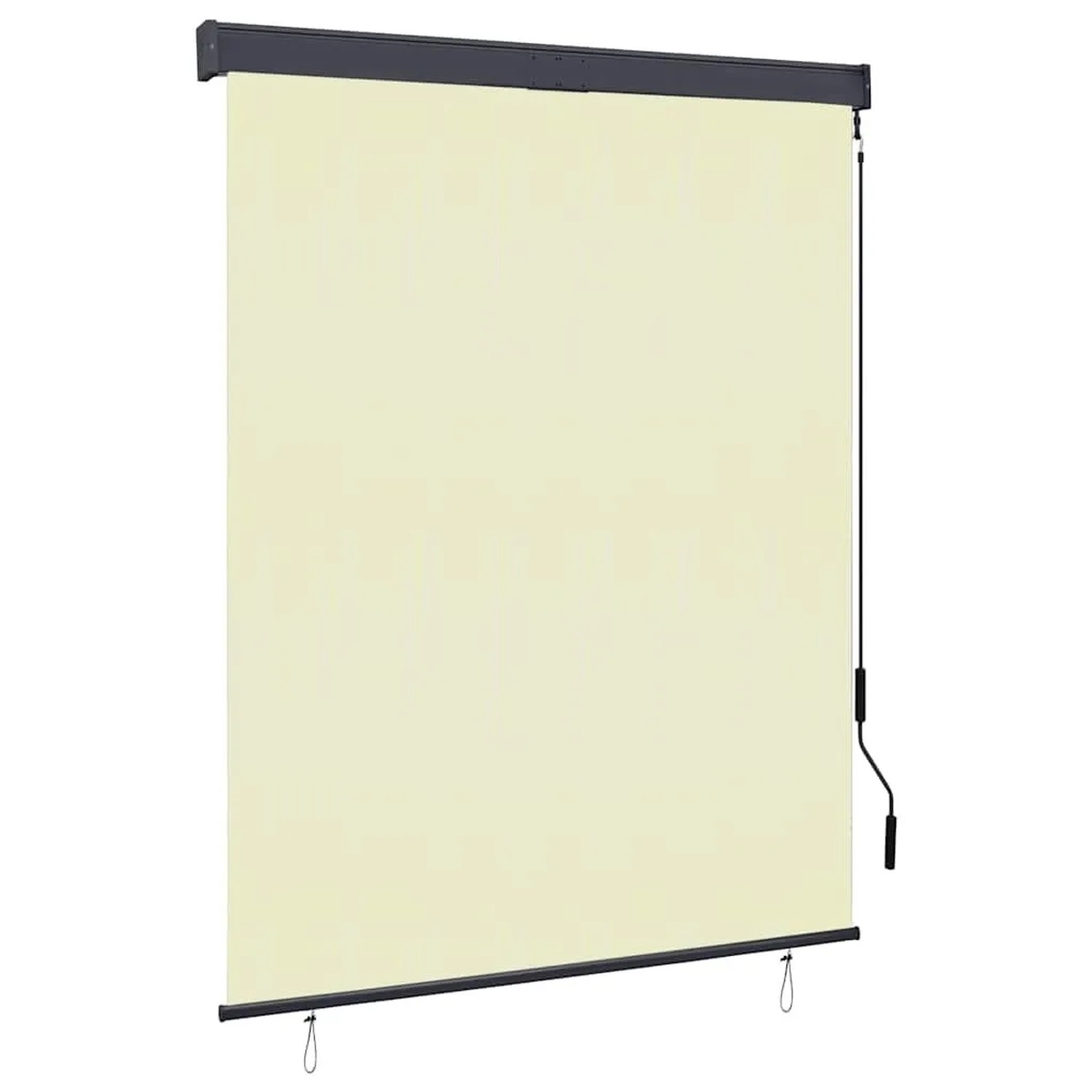 vidaXL Außenrollo 140x250 cm Creme 145971