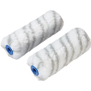 2er-Pack LUX Dispersionswalze, 10 cm, Polyester Kurzflor, für Dispersionsfarben.