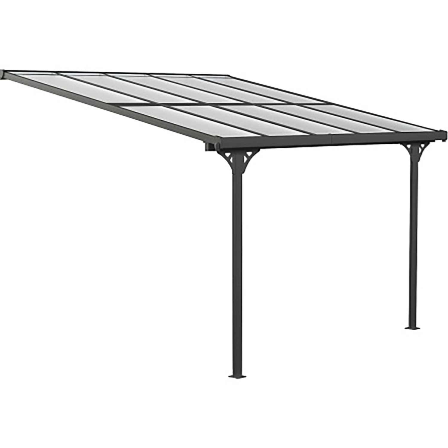 Westmann Terrassendach Aluminium B x T: 313 cm x 300 cm Schwarz