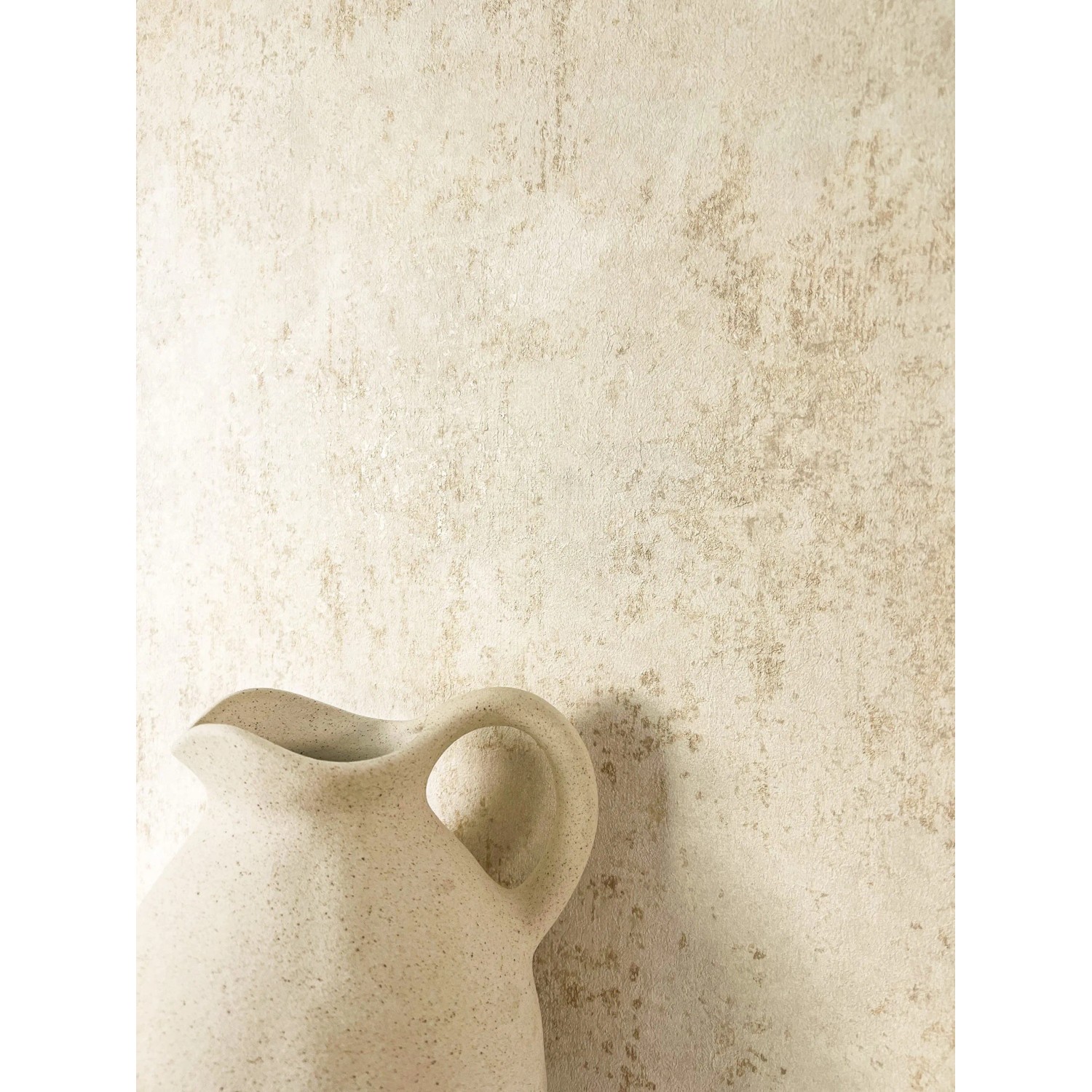 Newroom Vliestapete Milas Creme Beton Modern. Strukturierte Betonoptik in Creme-Beige für dekorative Wände.